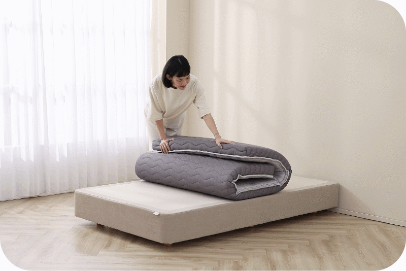 晚安奈特 柔彈釋壓薄床墊,輕便好收納,女生也能輕鬆操作唷!