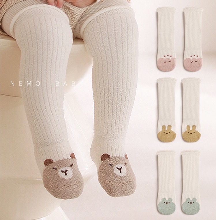 可愛小圖長厚襪