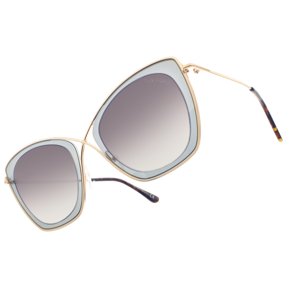 【TOM FORD】TOM0605 50K 造型貓眼方框太陽眼鏡