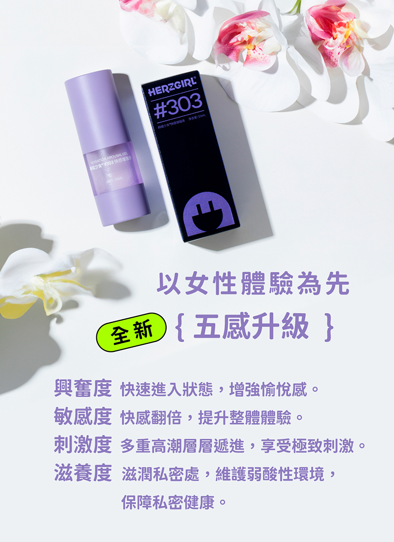 赫茲少女｜303 快感增強凝露 15ml