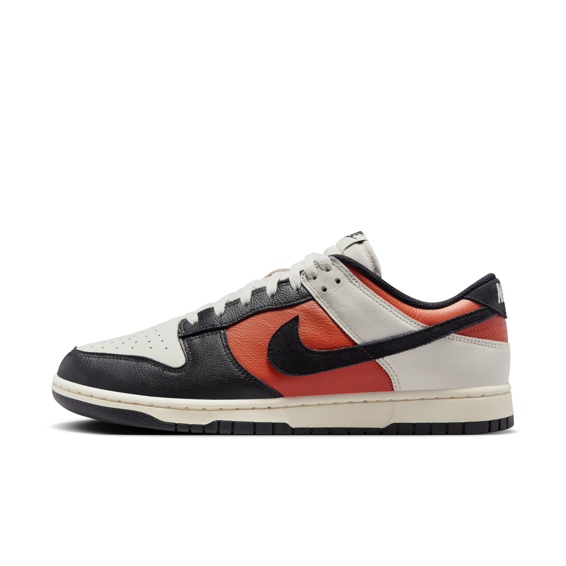 男鞋 NIKE DUNK LOW RETRO 'Vintage Coral' 魅影骨白 黑白橘 復古 休閒鞋【HQ4988-030】