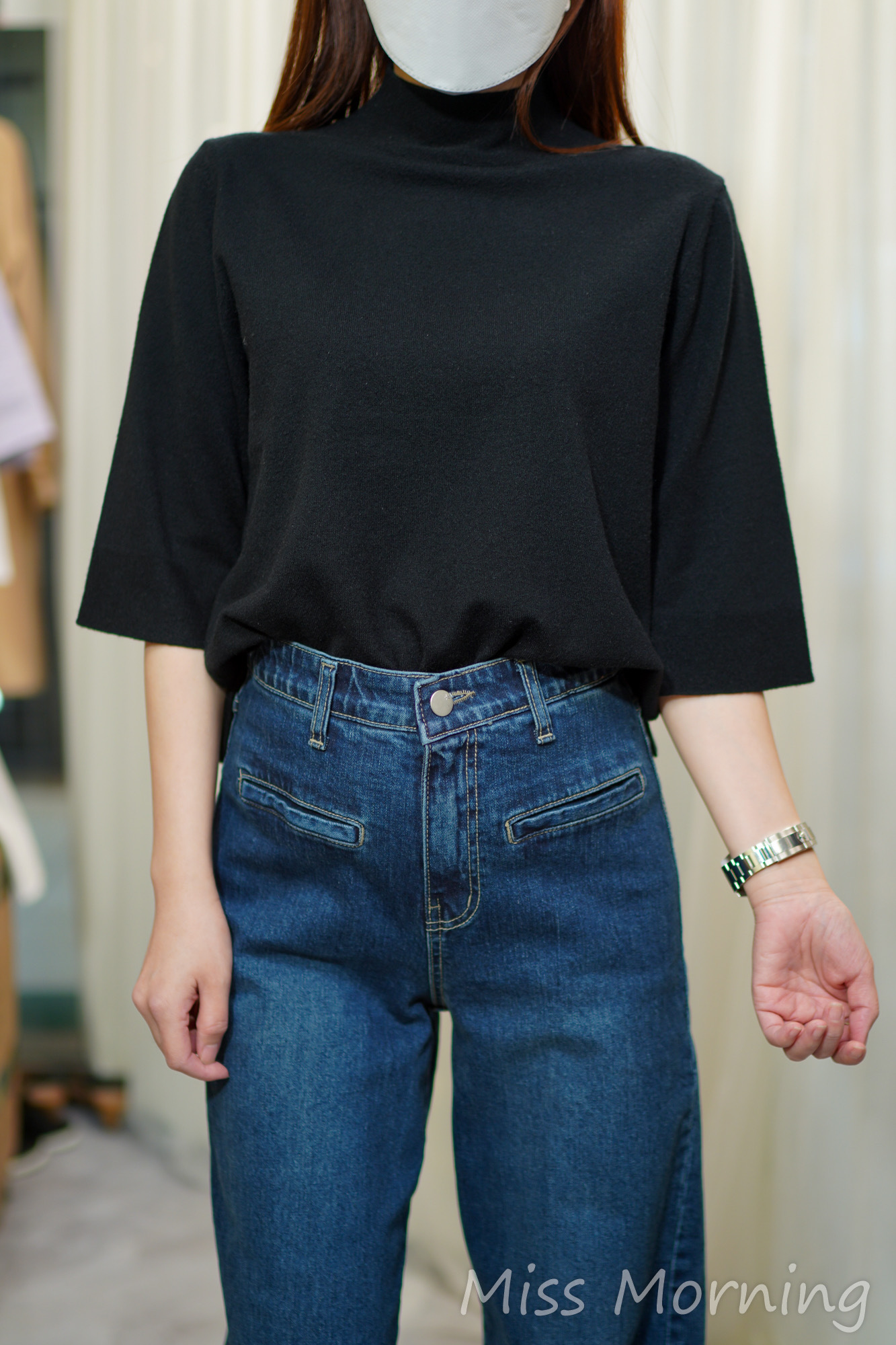 5分袖百搭上衣(14214)