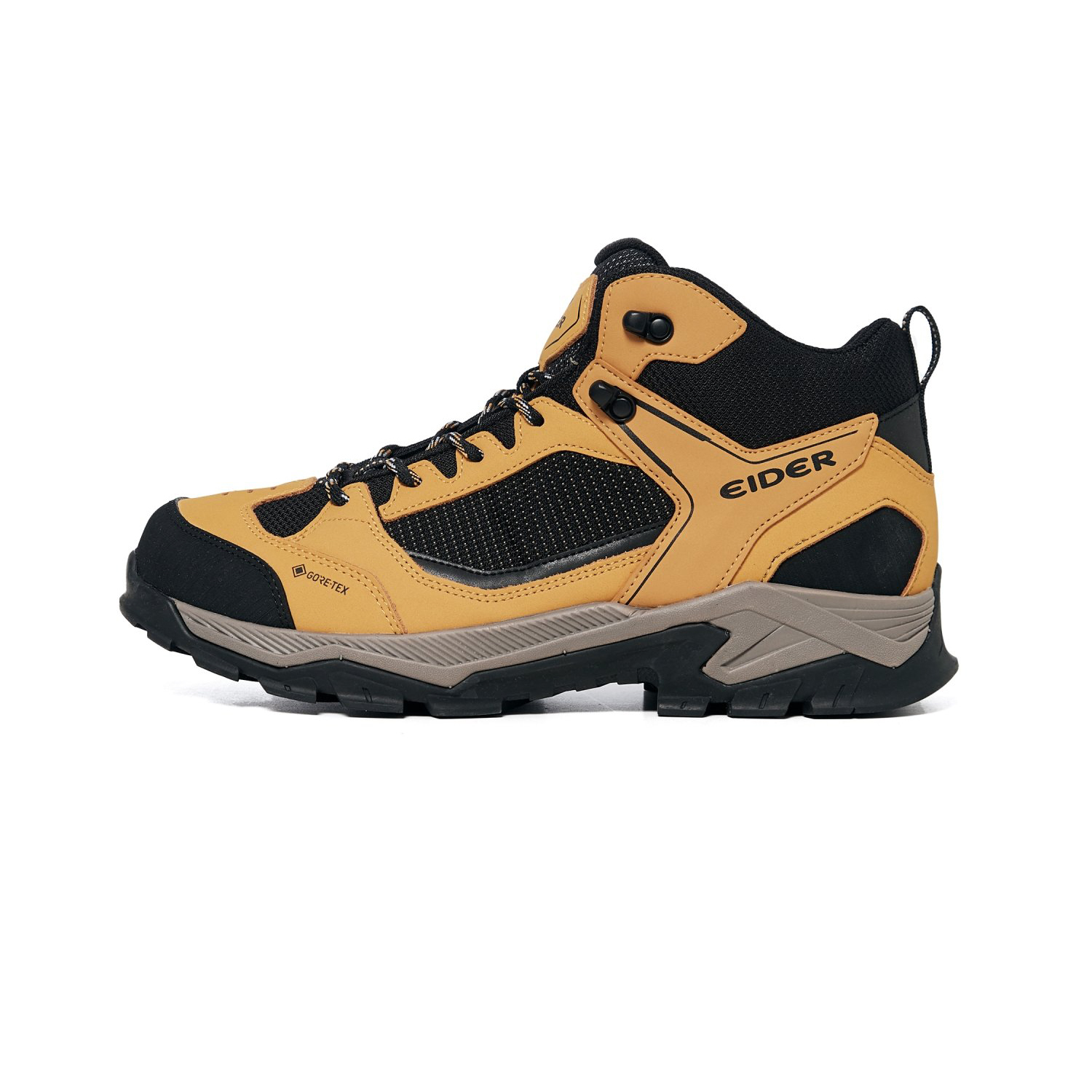 【EIDER】GTX 防水中筒登山鞋 / 24EDMF24G04-[黃黑拼]