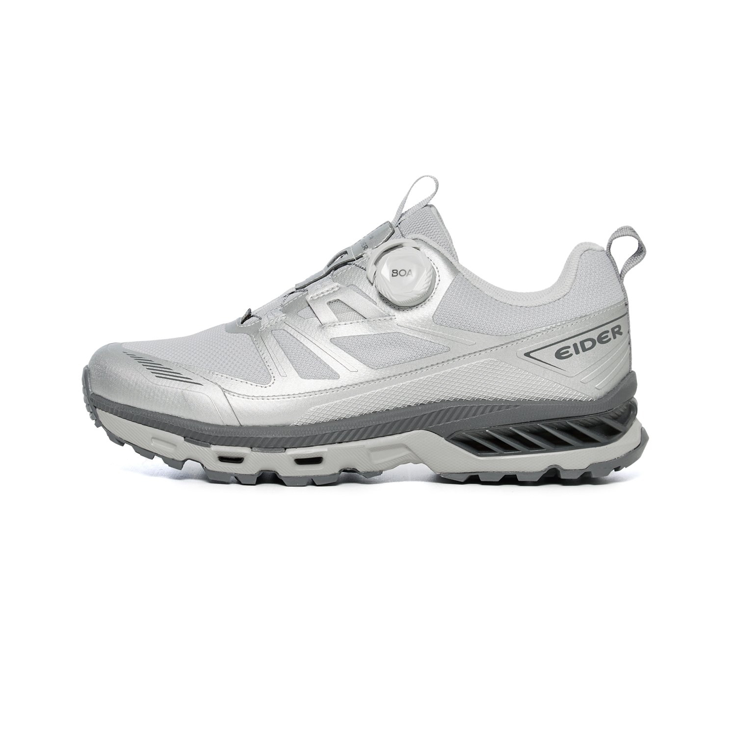 【EIDER】Aero GTX防水旋鈕快扣短筒登山鞋 / 24EDUF24G2021-[科技銀、淺米褐]