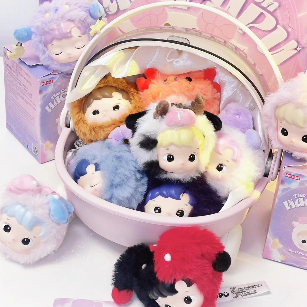 POPMART 泡泡瑪特 HACIPUPU 星座系列 搪膠臉 毛絨 盲盒 整端 吊飾 公仔