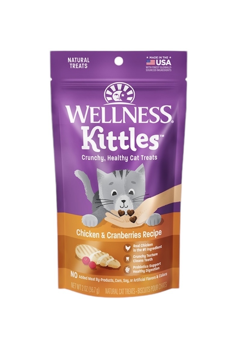 WELLNESS Kittles 天然貓食潔齒餅 雞肉蔓越莓 56.7g（適合貓貓食用)