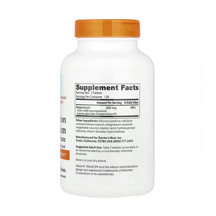 Doctor’s Best High Absorption Magnesium 100% Chelated,100 mg , 240 Tablets