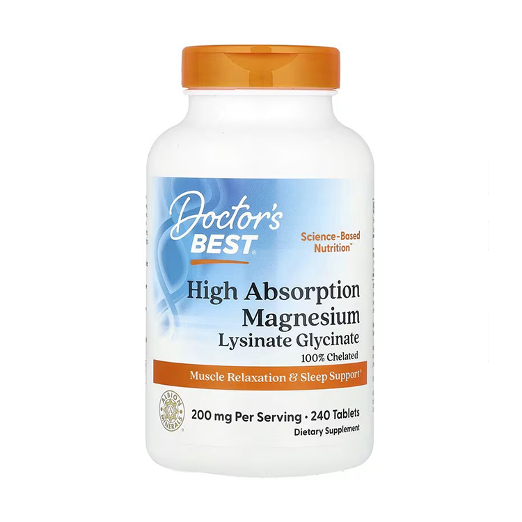 Doctor’s Best High Absorption Magnesium 100% Chelated,100 mg , 240 Tablets