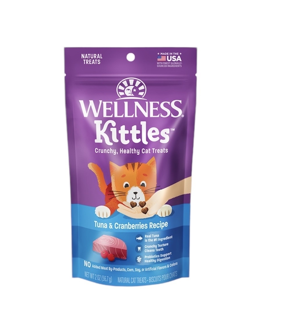 WELLNESS Kittles 天然貓食潔齒餅 吞拿魚蔓越莓 56.7g（適合貓貓食用)
