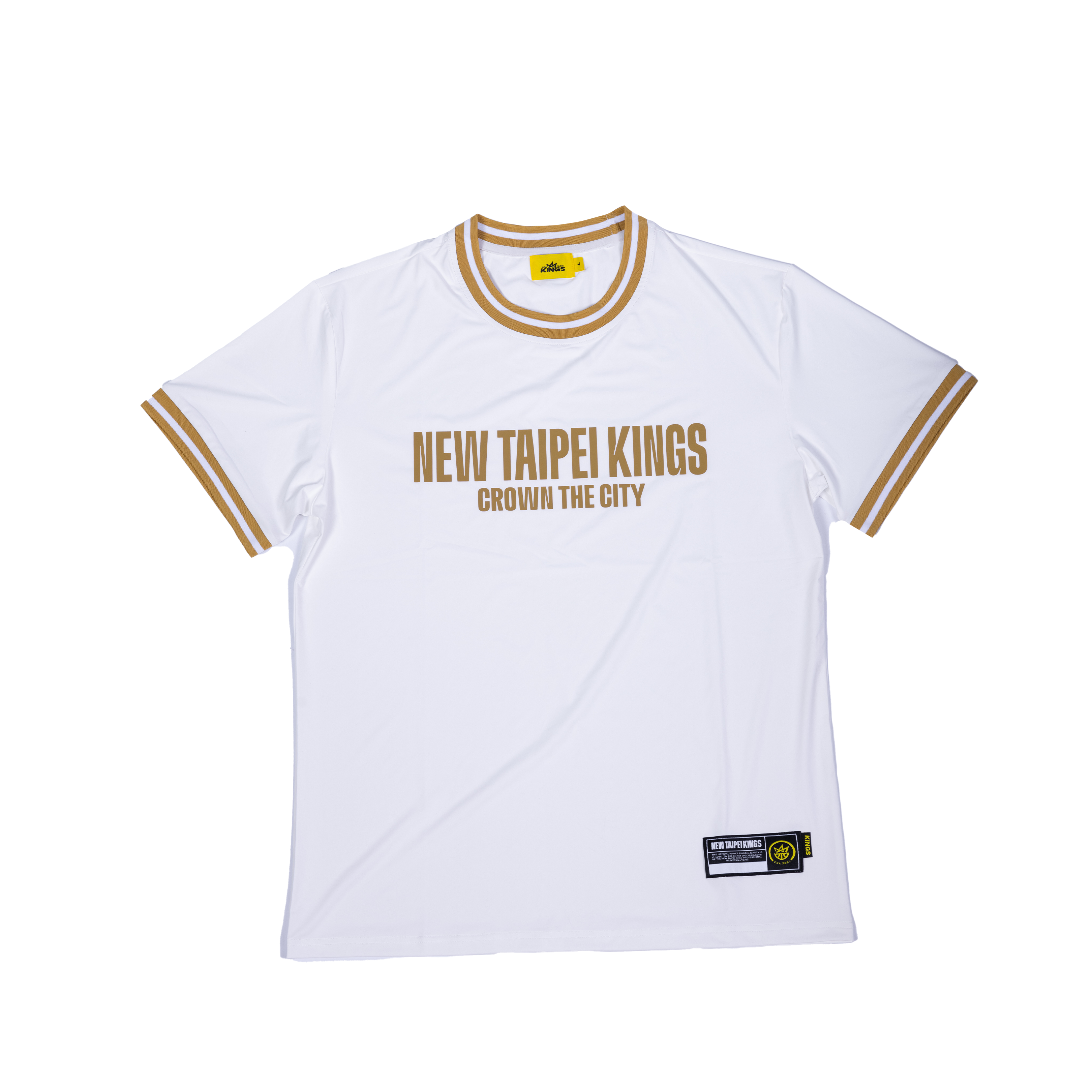 KINGS 寬版洞洞短袖(白)