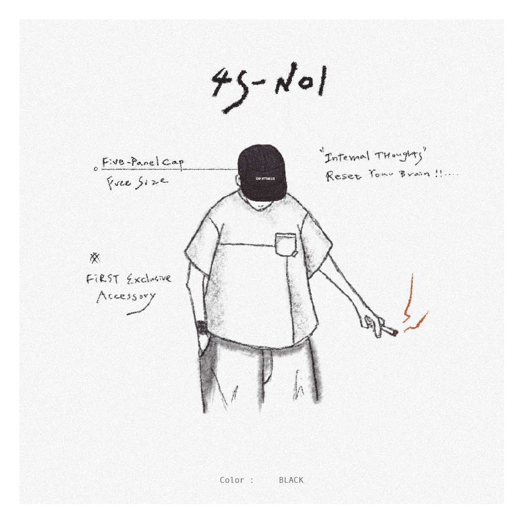 『 Pre-Sale 』DRiFTNESS｜4S-N01 "Internal Thoughts"五分割帽