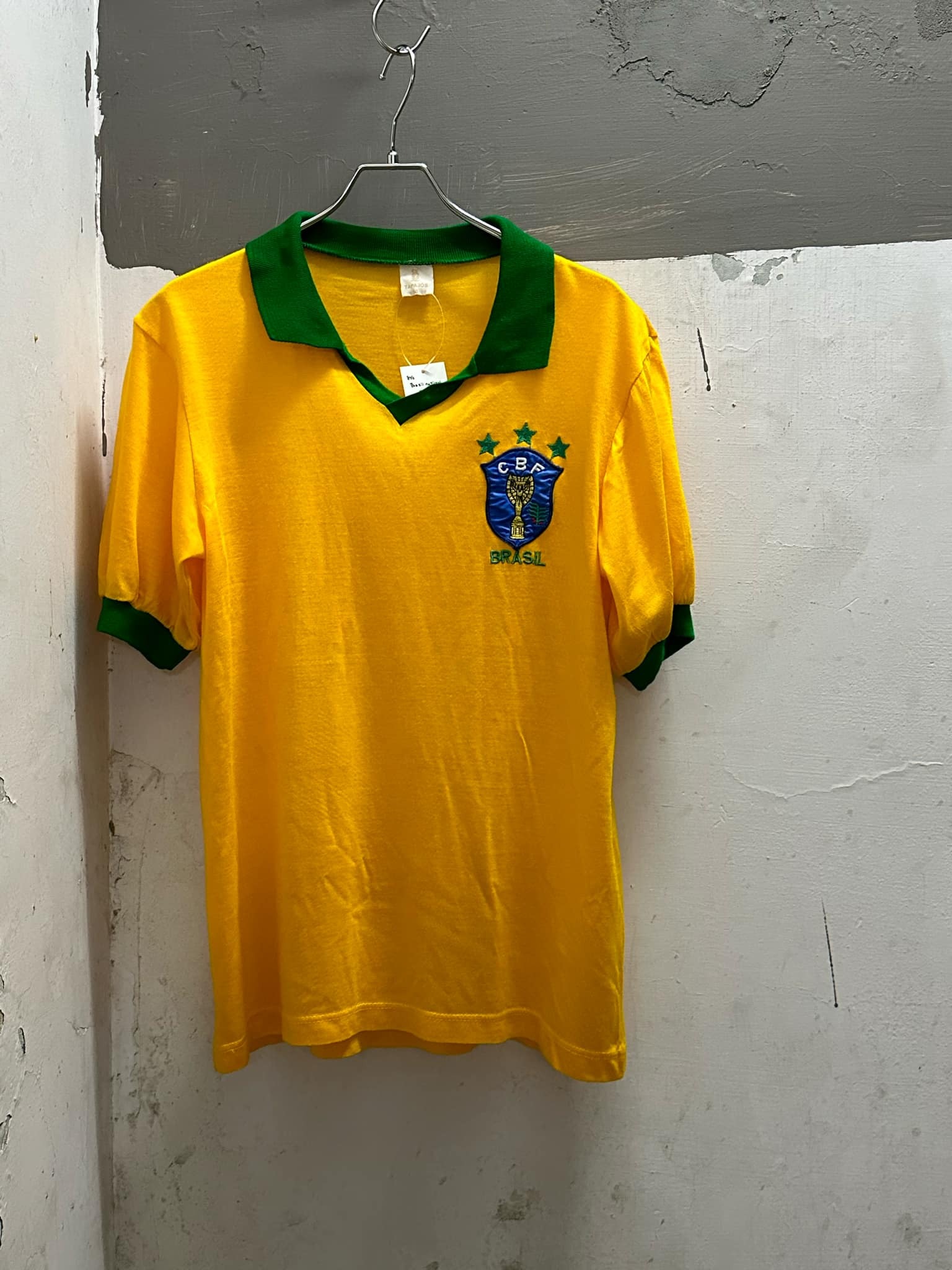 80s Brazil National Team Soccer Shirt #50
