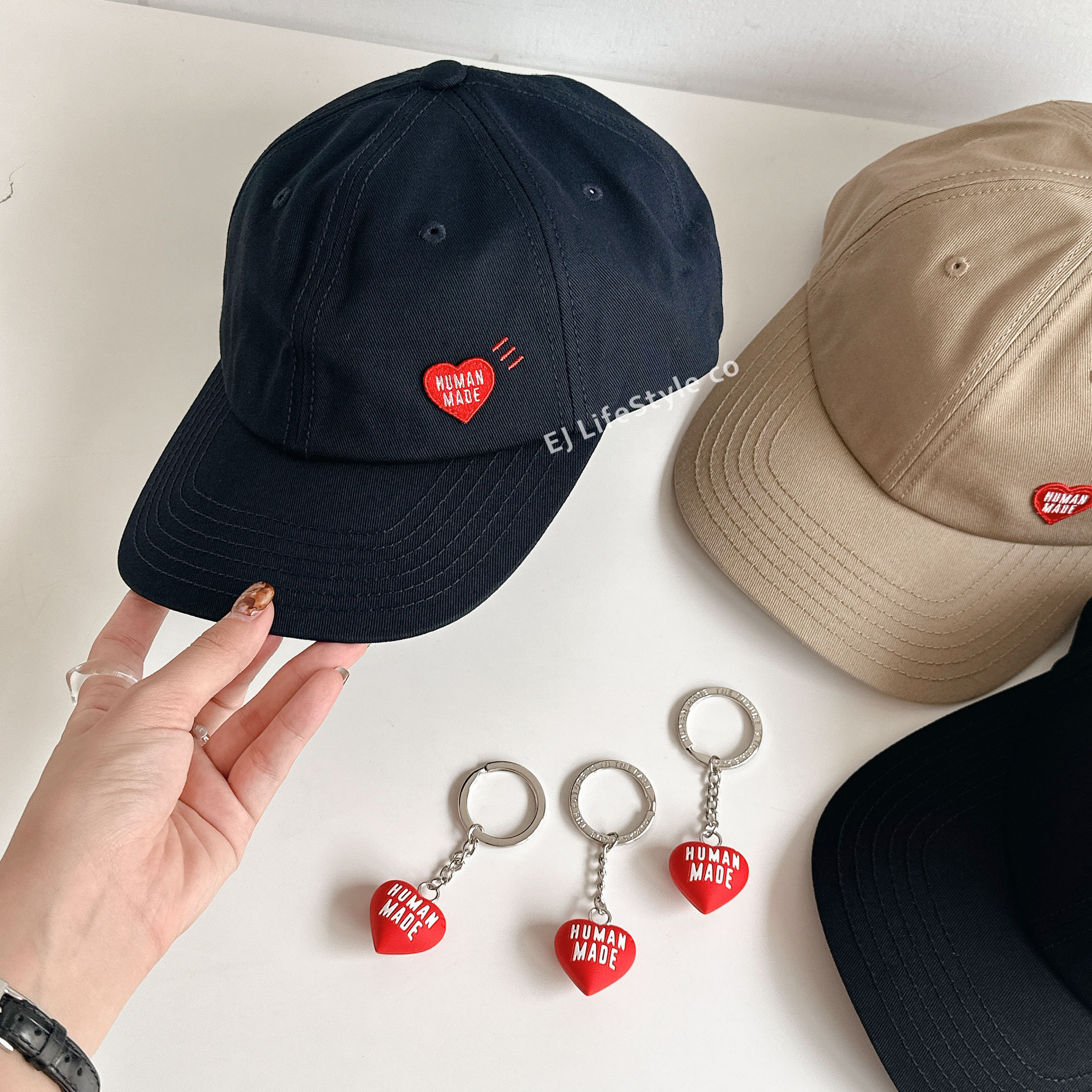 HUMAN MADE 6 PANEL TWILL CAP 愛心刺繡小LOGO 斜紋老帽棒球帽