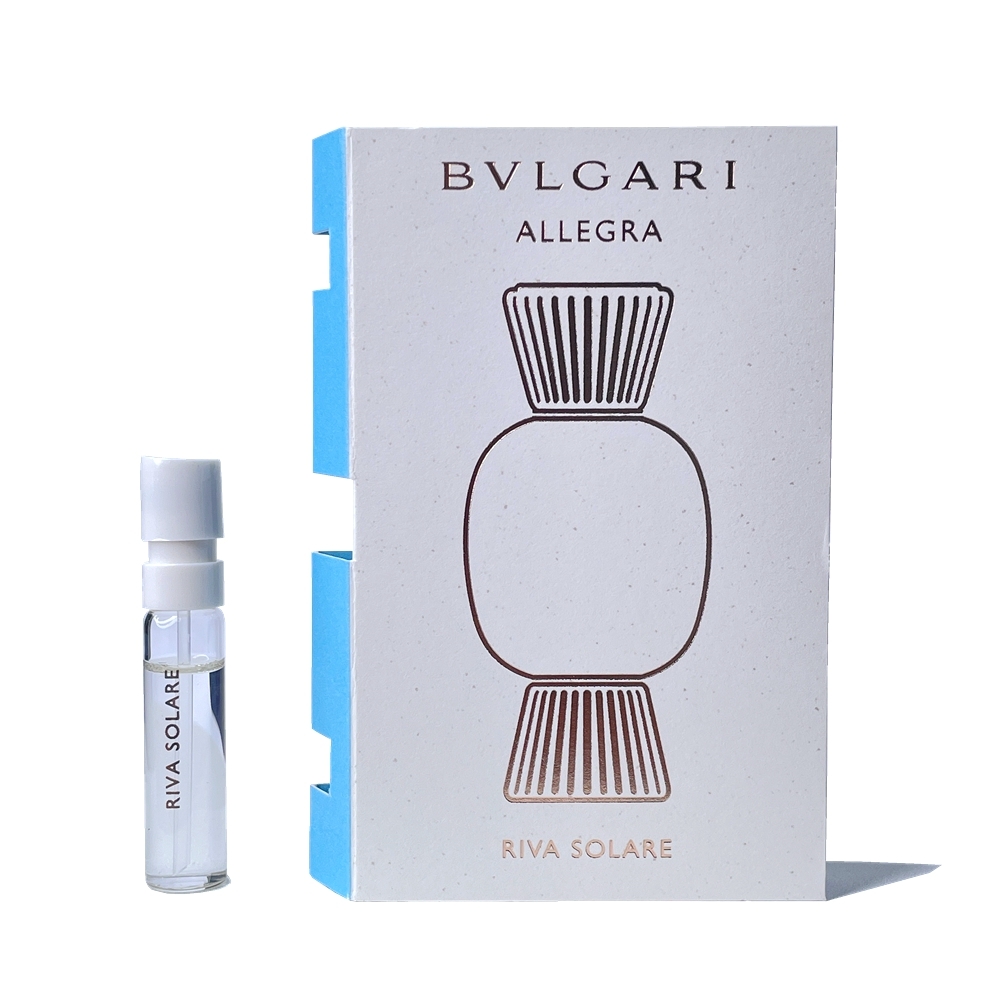 BVLGARI 寶格麗 ALLEGRA 悅享盛典系列 RIVA SOLARE 璀璨嬌陽女性淡香精 1.5ml 針管