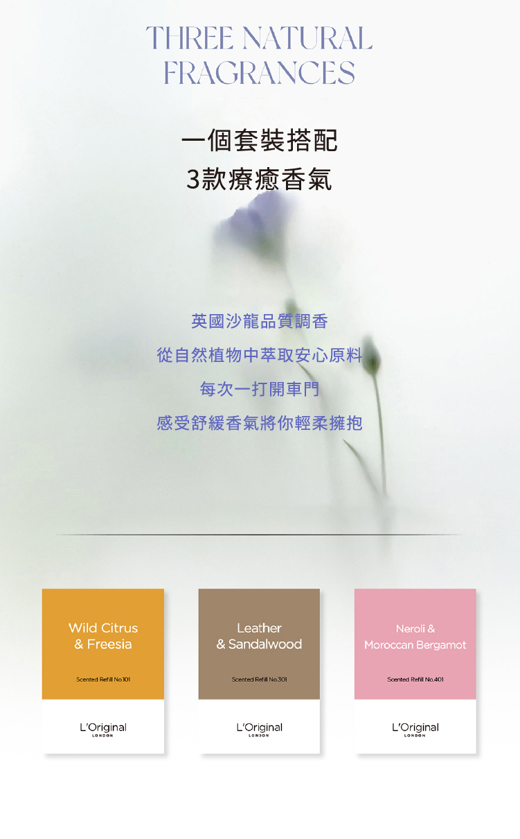 英國 L'Original 能量晶石車用香氛補充裝