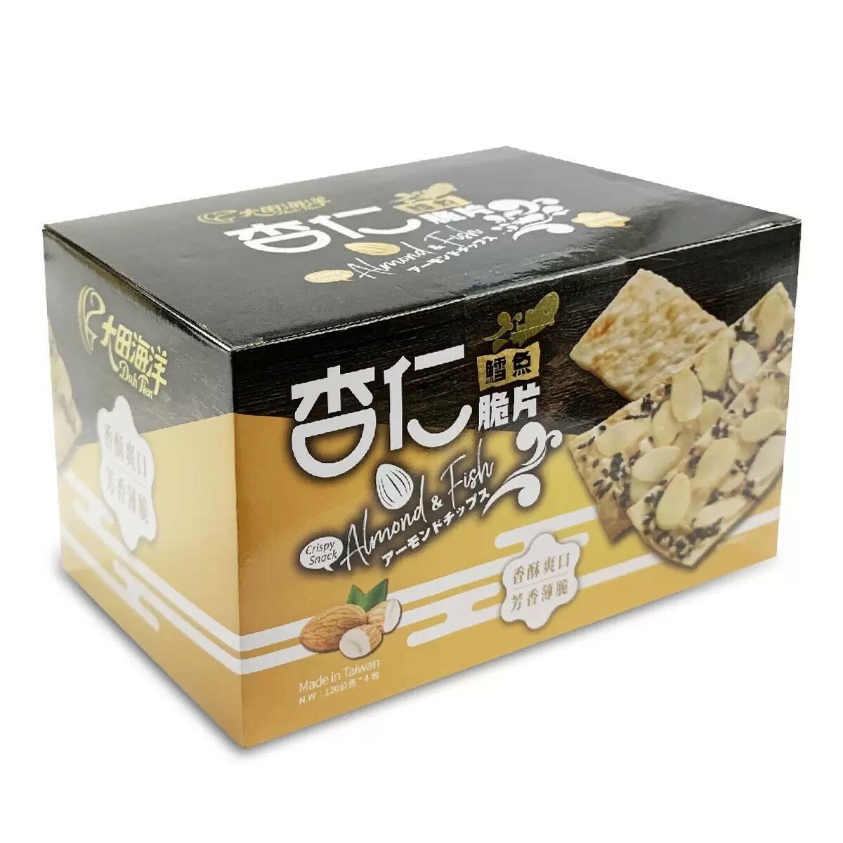 台灣 好市多 大田海洋 鱈魚杏仁脆片 120公克 X 4入 (✈️直送香港✈️運費到付)