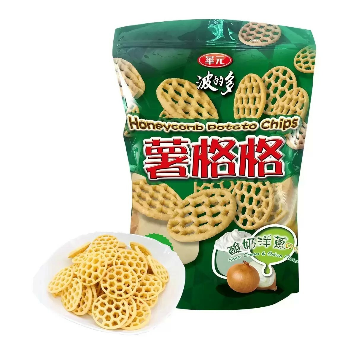 台灣 好市多 華元 薯格格酸奶洋蔥口味 500公克  (✈️直送香港✈️運費到付)