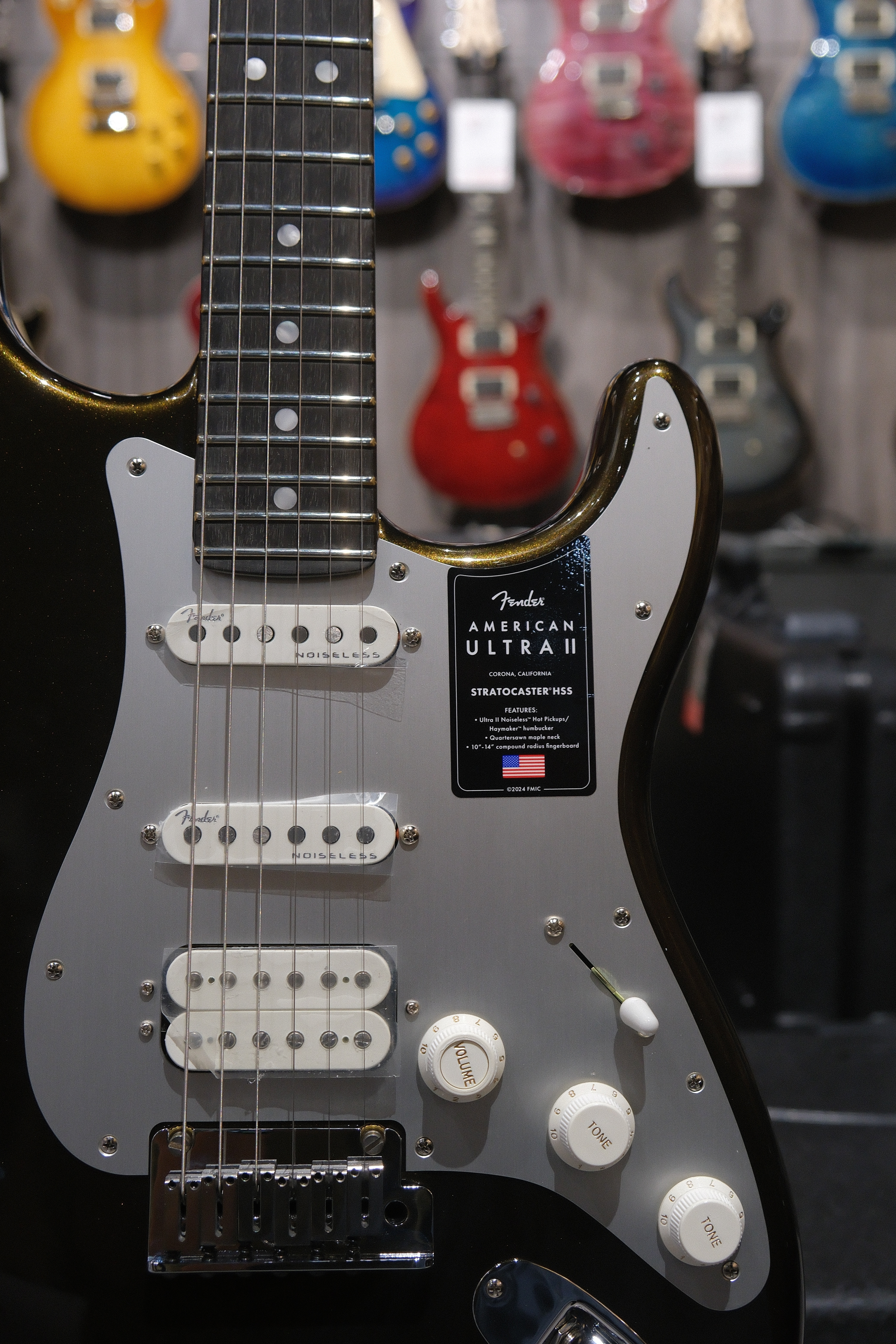 Fender American Ultra II Stratocaster HSS Ebony Texas Tea 電吉他 公司貨【宛伶樂器】