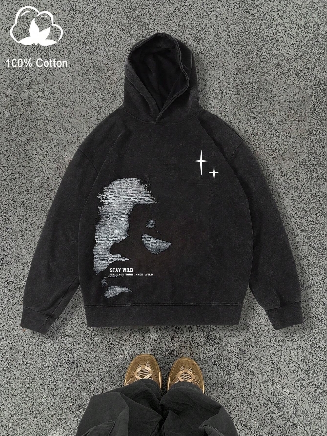 KADMAX大尺碼-秋冬長袖帽TEE〈CATW2414〉