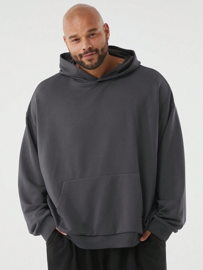 KADMAX大尺碼-秋冬長袖帽TEE〈CATW2415〉