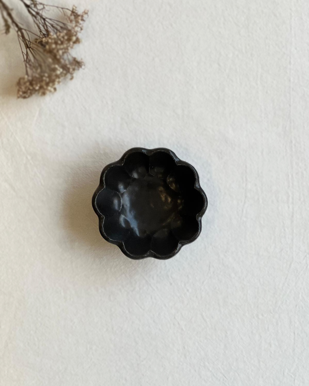 美濃燒 Rinka 8.5cm豆皿 黑練｜小兵製陶所