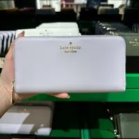 [S] KATE SPADE KI364 MADISON LG CNTL WALLET SAFFIANO LEATHER,PASTEL LAV, 196021553301 (SKS1399)
