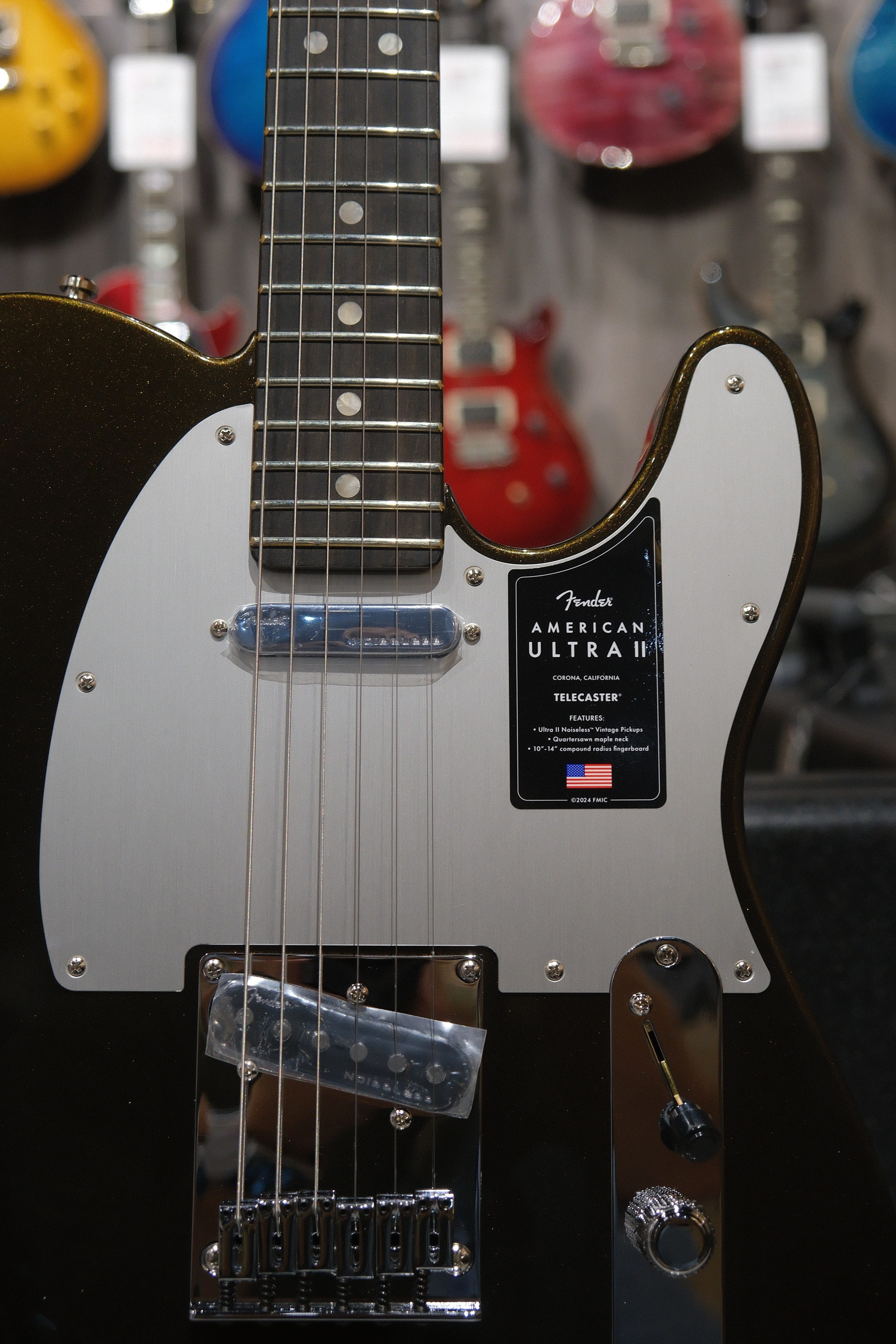 Fender American Ultra II Telecaster Ebony Texas Tea 電吉他 公司貨【宛伶樂器】