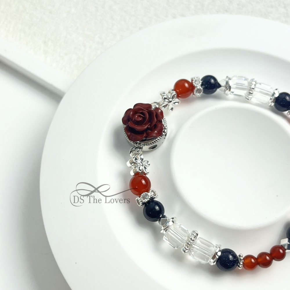 DS The Lovers 設計款 天然水晶『星夢玫瑰』能量水晶手鍊