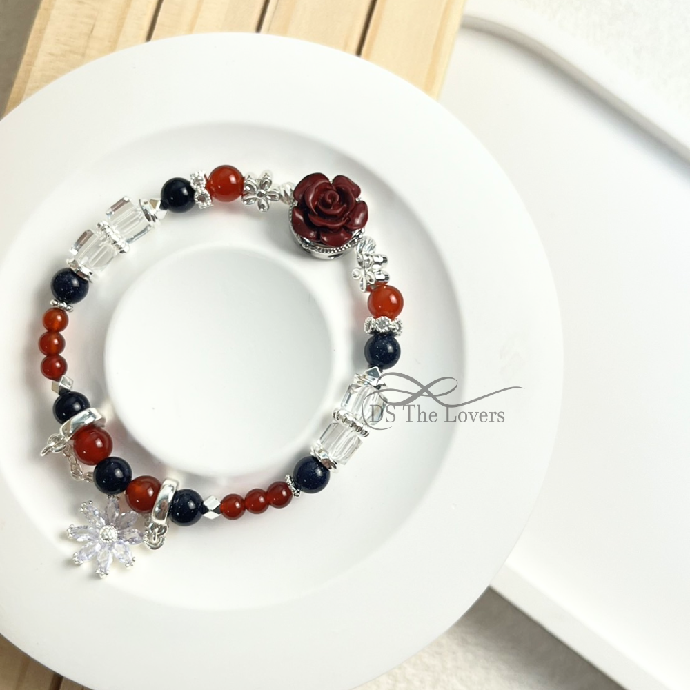 DS The Lovers 設計款 天然水晶『星夢玫瑰』能量水晶手鍊