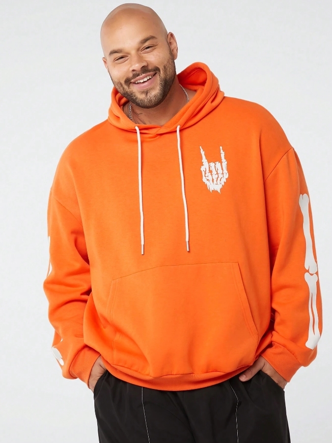 KADMAX大尺碼-秋冬長袖帽TEE〈CATW2416〉