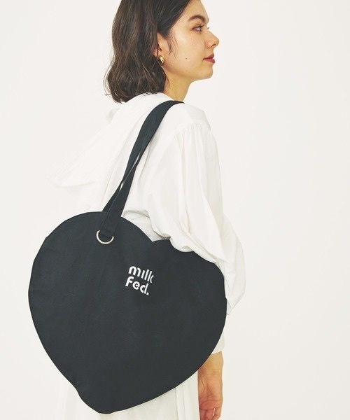 MILKFED. / HEART SHAPED TOTE BAG