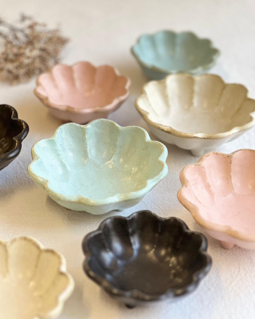 美濃燒 Rinka 8.5cm豆皿 桃練｜小兵製陶所