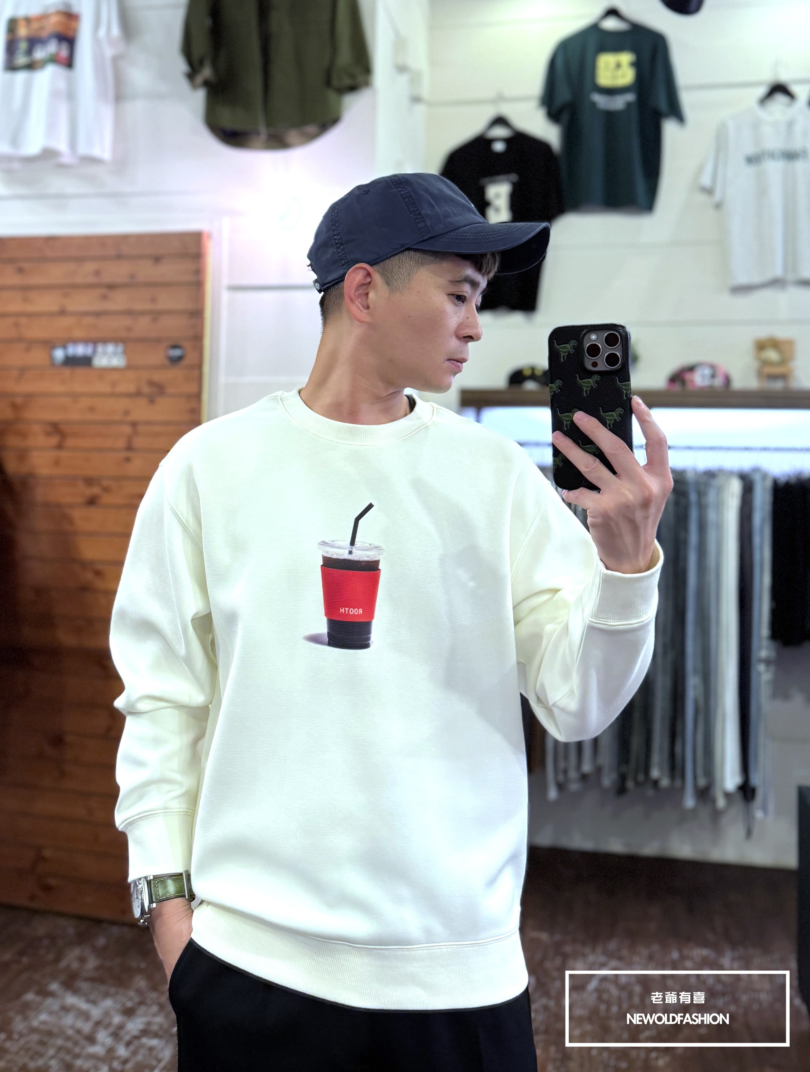 『新品上市』重磅Rooth美式咖啡大學T-米(NOF24091610)