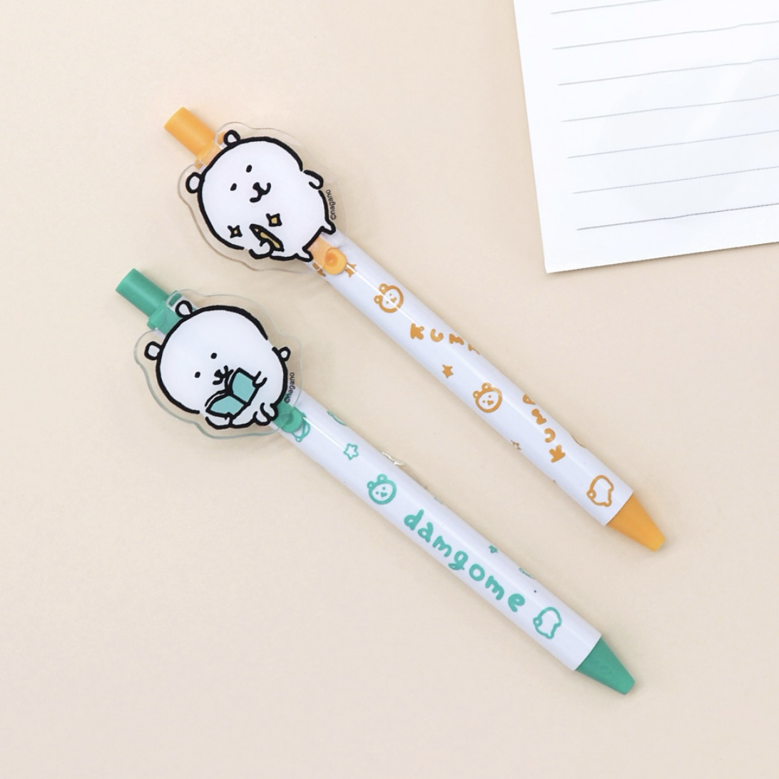 預訂｜韓國限定 白熊 黑色亞克力原子筆