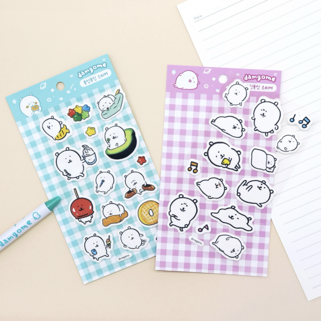 現貨｜韓國限定 白熊 脹卜卜貼紙