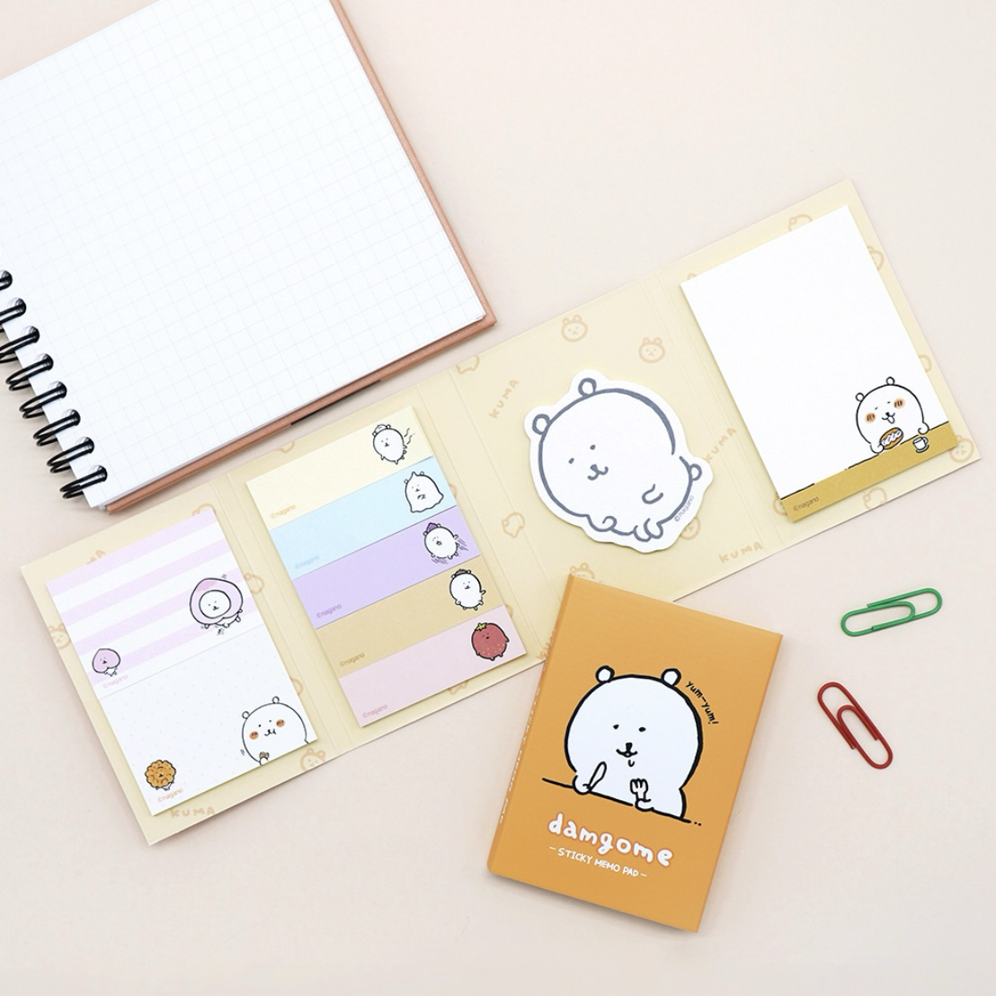 預訂｜韓國限定 白熊 4頁便簽本 Sticky Memo Pad