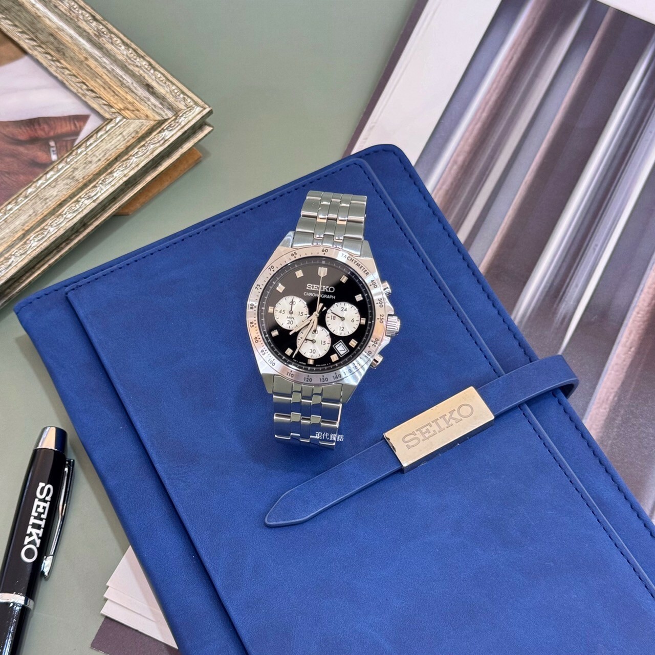 【SEIKO 精工】CS系列 計時碼錶 日系三眼石英腕錶8T63-02R0D 41mm 現代鐘錶