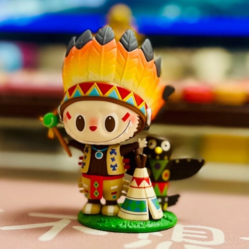 POP MART 泡泡瑪特 THE MONSTERS LABUBU 印地安人 9.7CM 吊卡 手辦 盒玩 公仔【PPMT-033】