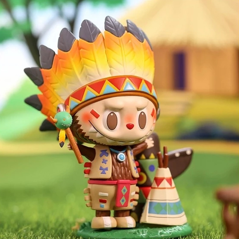 POP MART 泡泡瑪特 THE MONSTERS LABUBU 印地安人 9.7CM 吊卡 手辦 盒玩 公仔【PPMT-033】