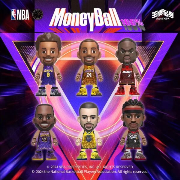 AcePlayer 王牌化身 NBA 球星 100%MoneyBall系列 艾佛森 詹姆斯 柯瑞【APMB】
