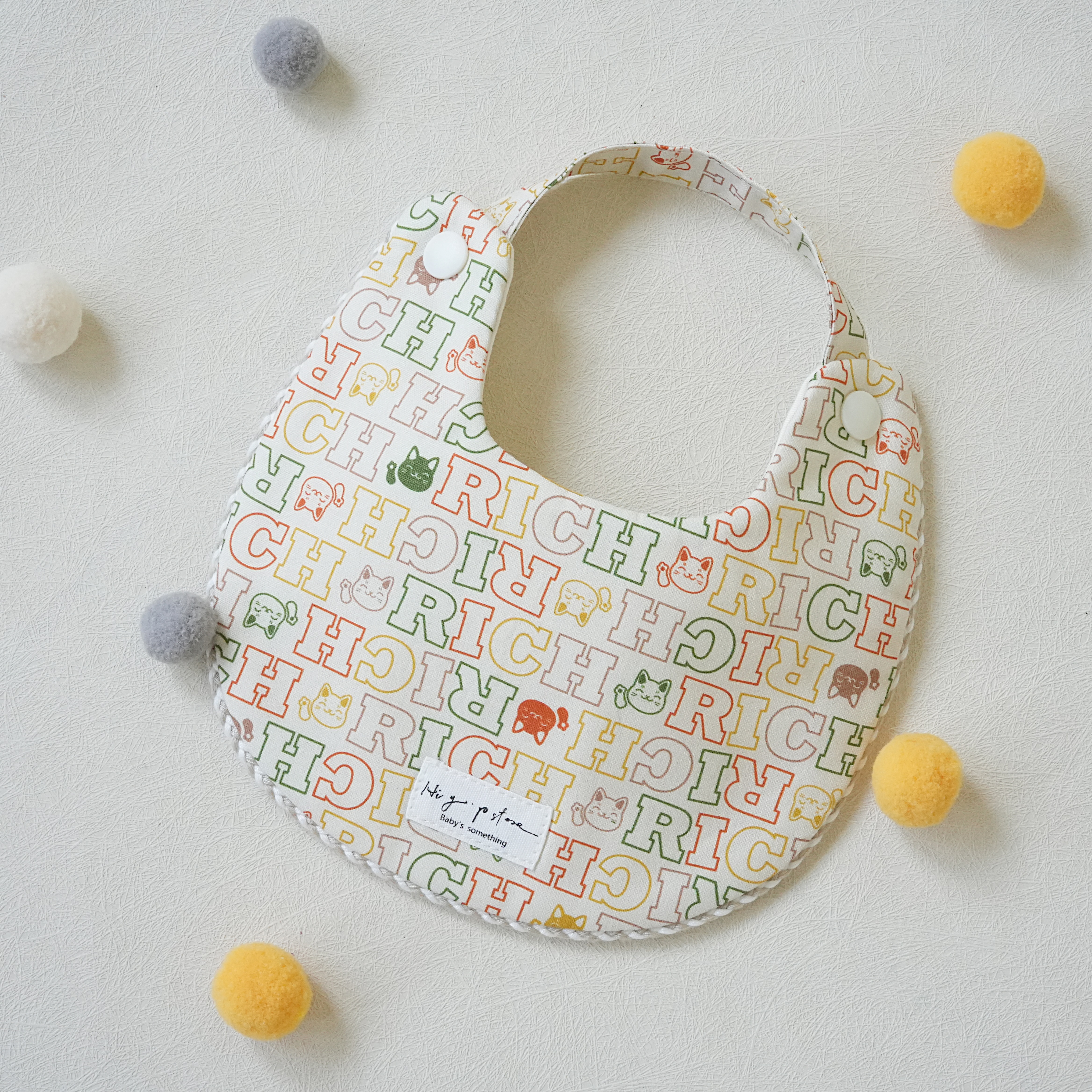 Hi Y.P store-手作圍兜-RICH招財貓