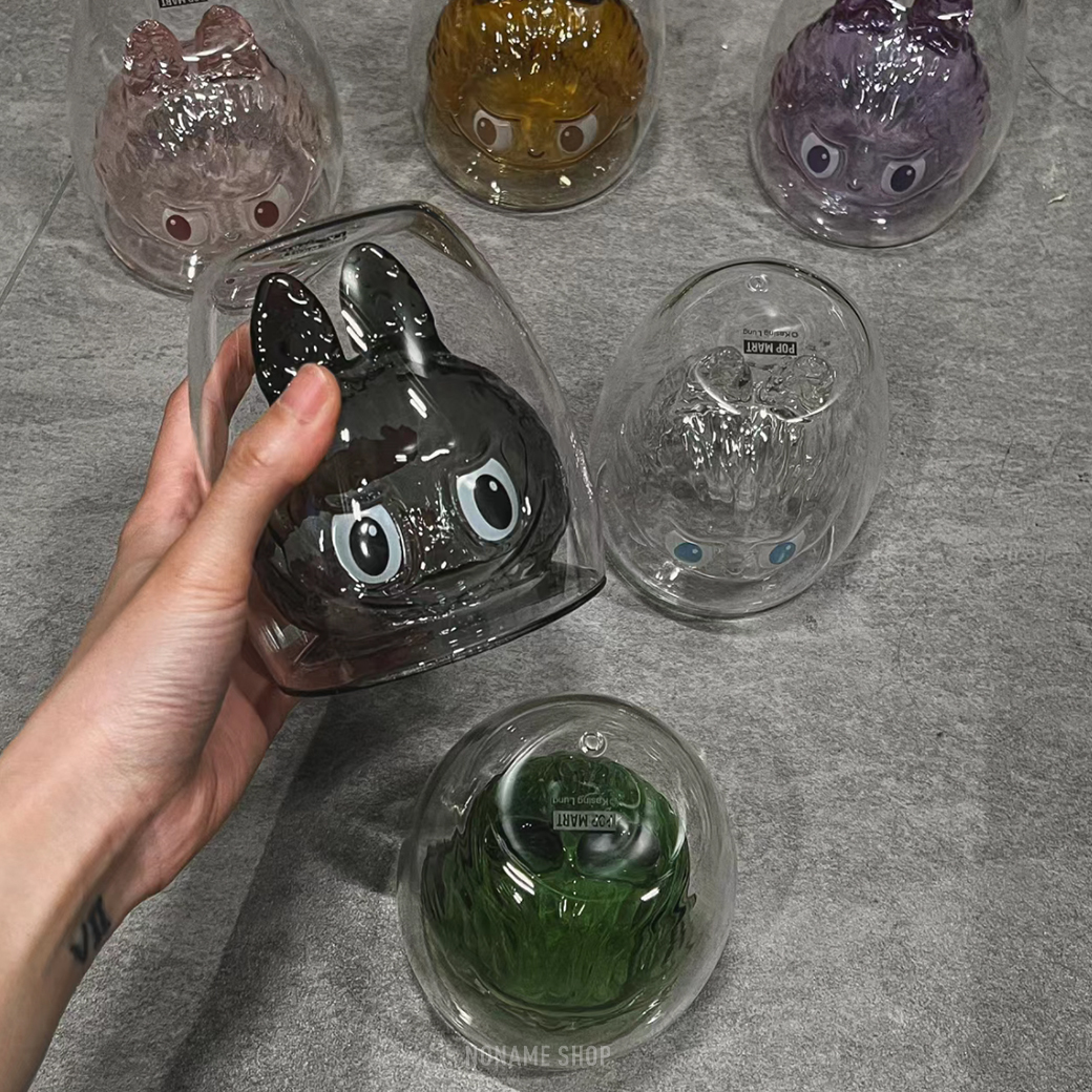 POP MART 泡泡瑪特 THE MONSTERS LABUBU CHEERS 雙層 玻璃杯 造型 盲盒