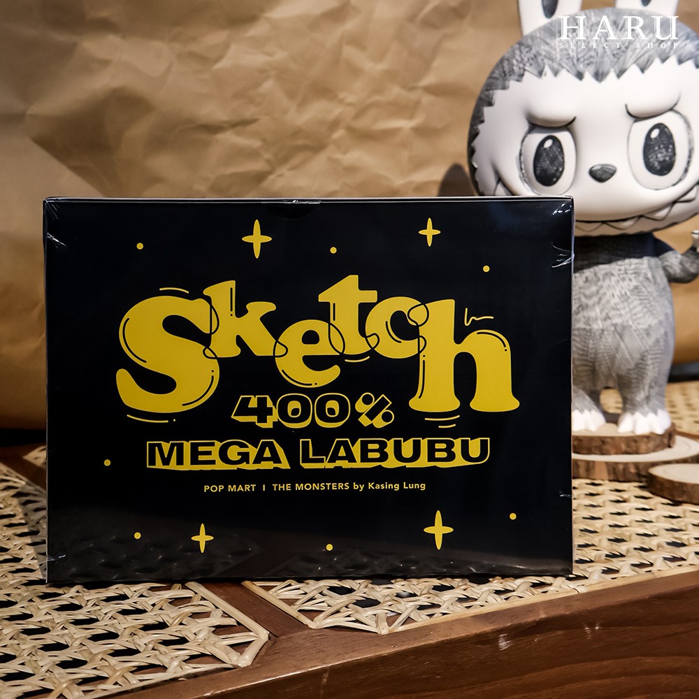 POPMART 泡泡瑪特MEGA LABUBU SKETCH ORIN1000% 400% 素描拉布布公
