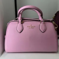 [S] KATE SPADE KF493 MADISON SAFFIANO LEATHER DUFFLE CB,BERRY CREA, 196021505744 (SKS1409)
