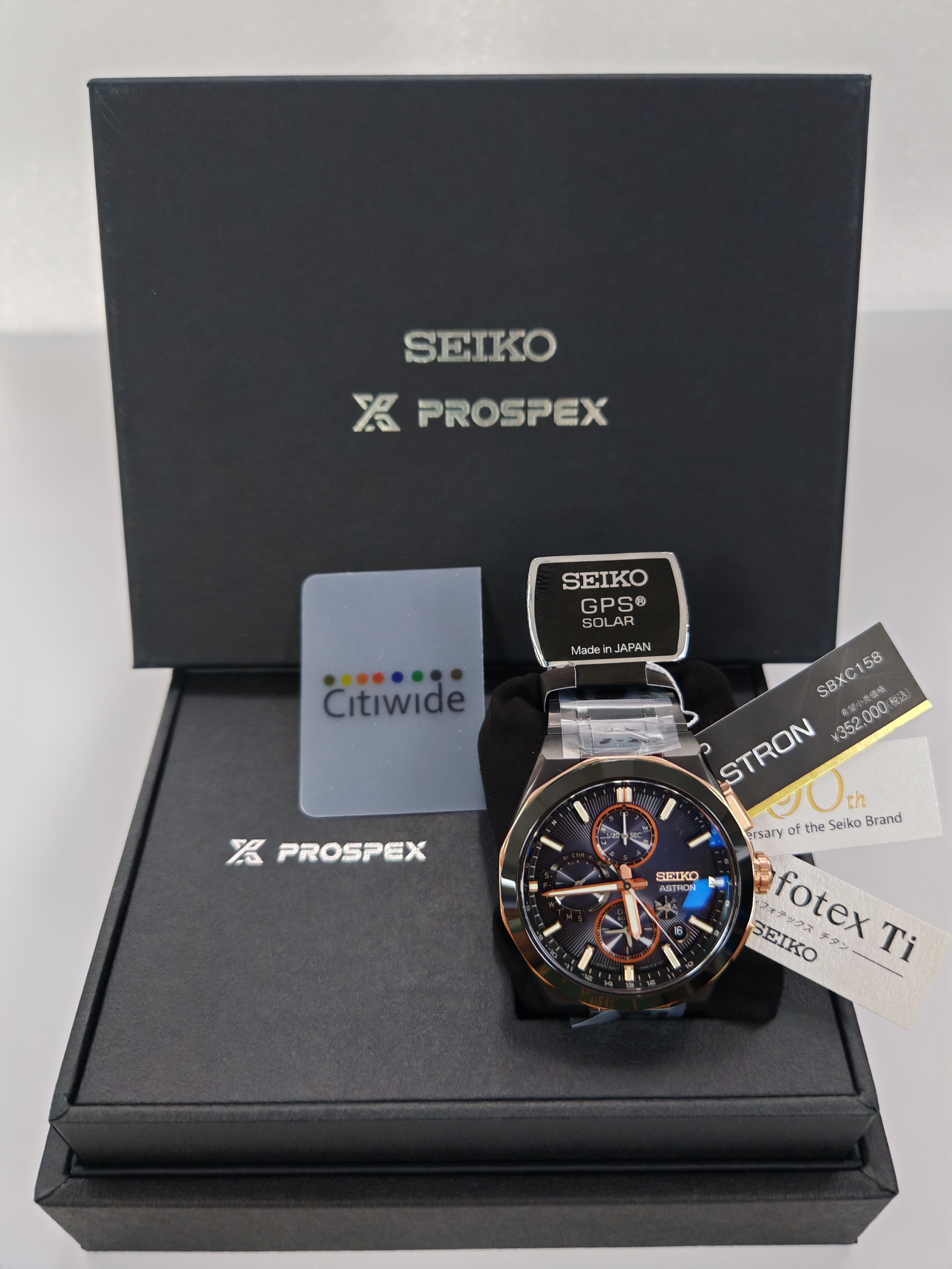 精工 SEIKO WATCH ASTRON SEIKO BRAND 100TH ANNIVERSARY LIMITED EDITION GPS Radio Solar SBXC158 / SSH158 MADE IN JAPAN 100 週年限量版 太陽能手錶