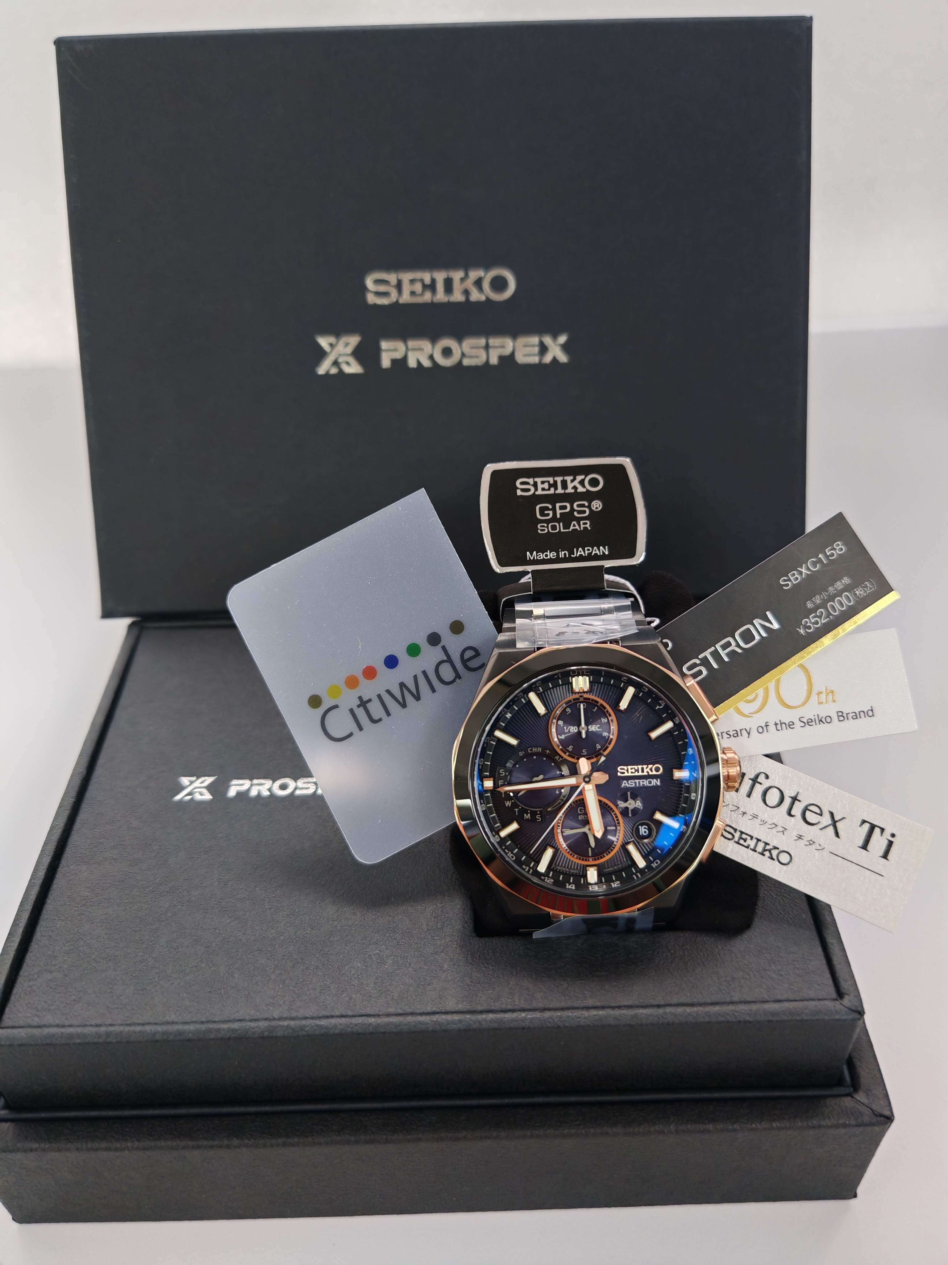 精工 SEIKO WATCH ASTRON SEIKO BRAND 100TH ANNIVERSARY LIMITED EDITION GPS Radio Solar SBXC158 / SSH158 MADE IN JAPAN 100 週年限量版 太陽能手錶