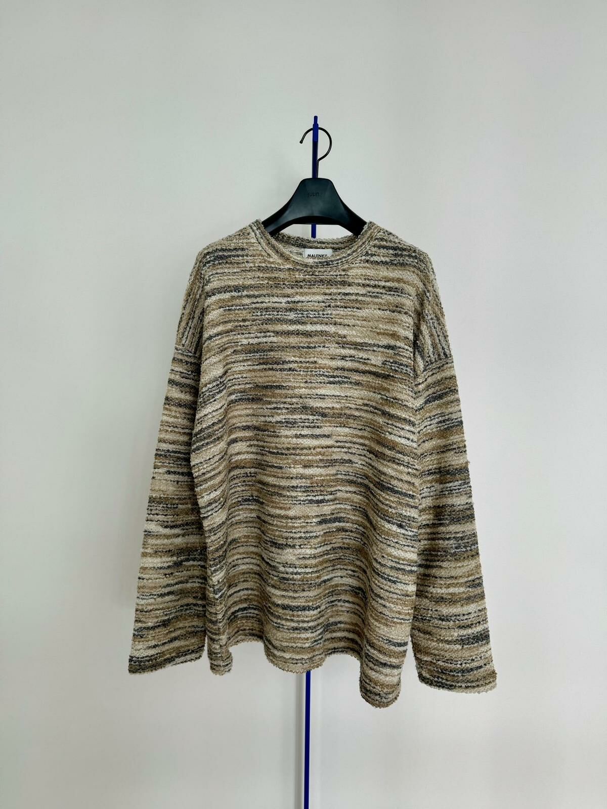 圓領橫紋針織衫 MALENKII-099T