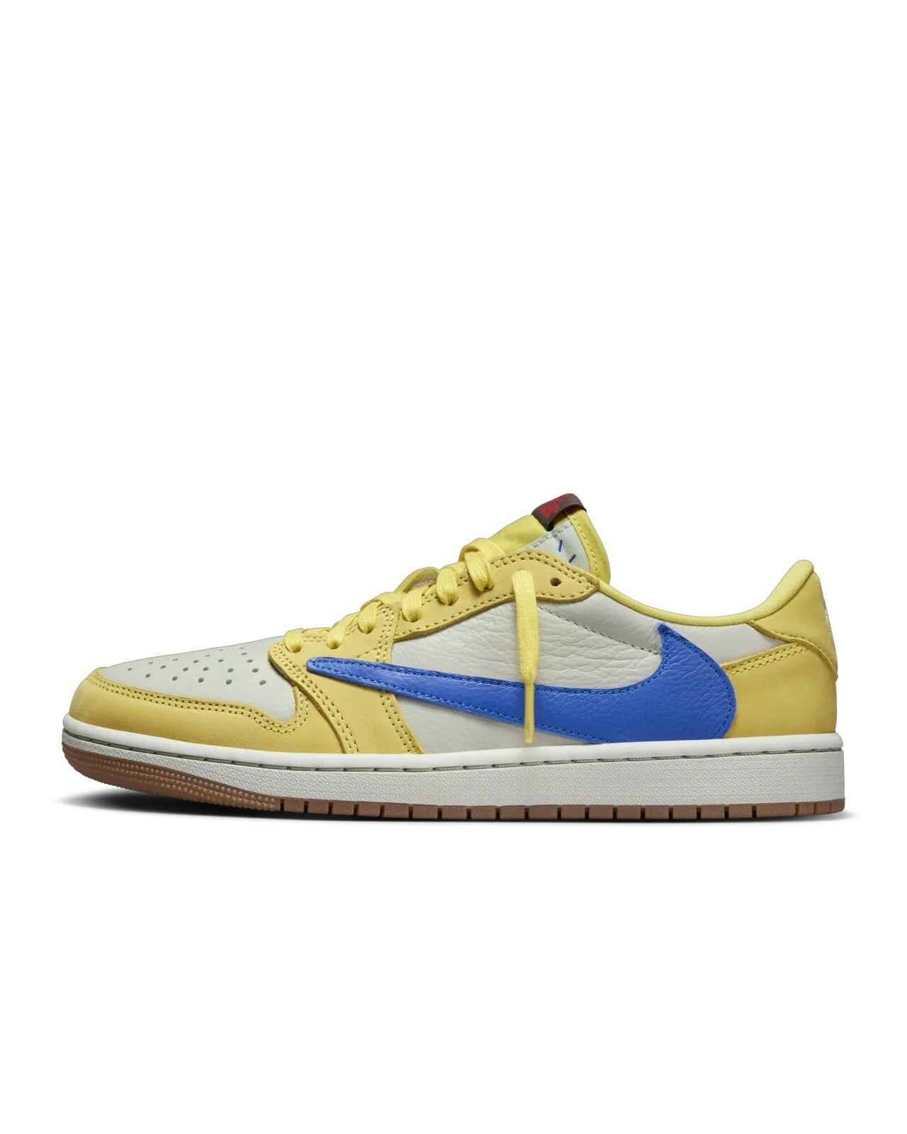 女款 Air Jordan 1 低筒鞋 OG x Travis Scott Canary 金絲雀黃 DZ4137-700