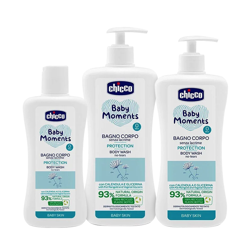 Chicco 寶貝嬰兒植萃泡泡浴露-溫和不流淚配方 200ml/500ml/750ml