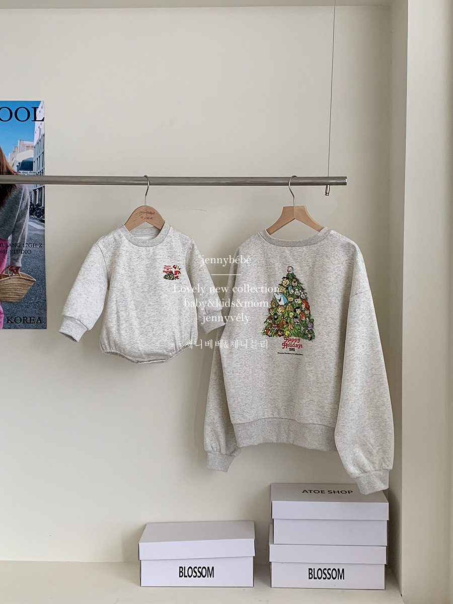 Christmas parent child outfit